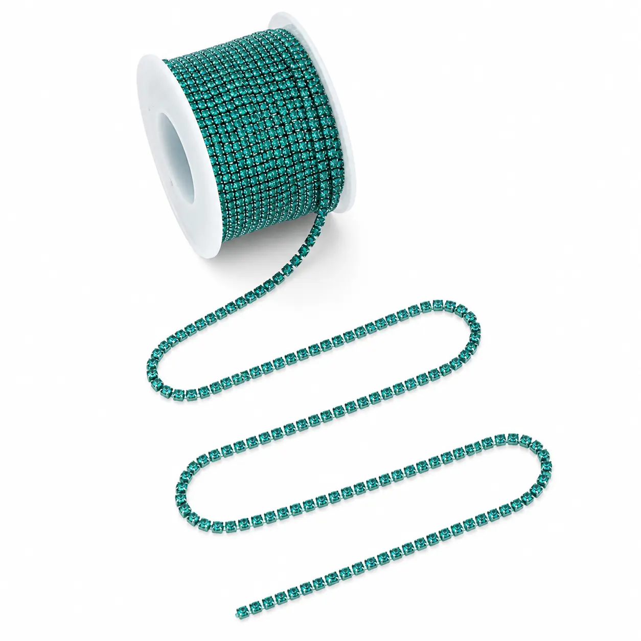 Green Zircon Rhinestone Chain SS16