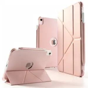 SPALLO Case for iPad A16 11th/10th Generation, Compatible with iPad Air 8th/7th/6th/5th/4th Gen M4 2026 11" & iPad Pro M5 2025 13 inch Protective Cover with Apple Pencil (USB-C) Holder, Multi-Angle Portrait Stand, Auto Wake/Sleep