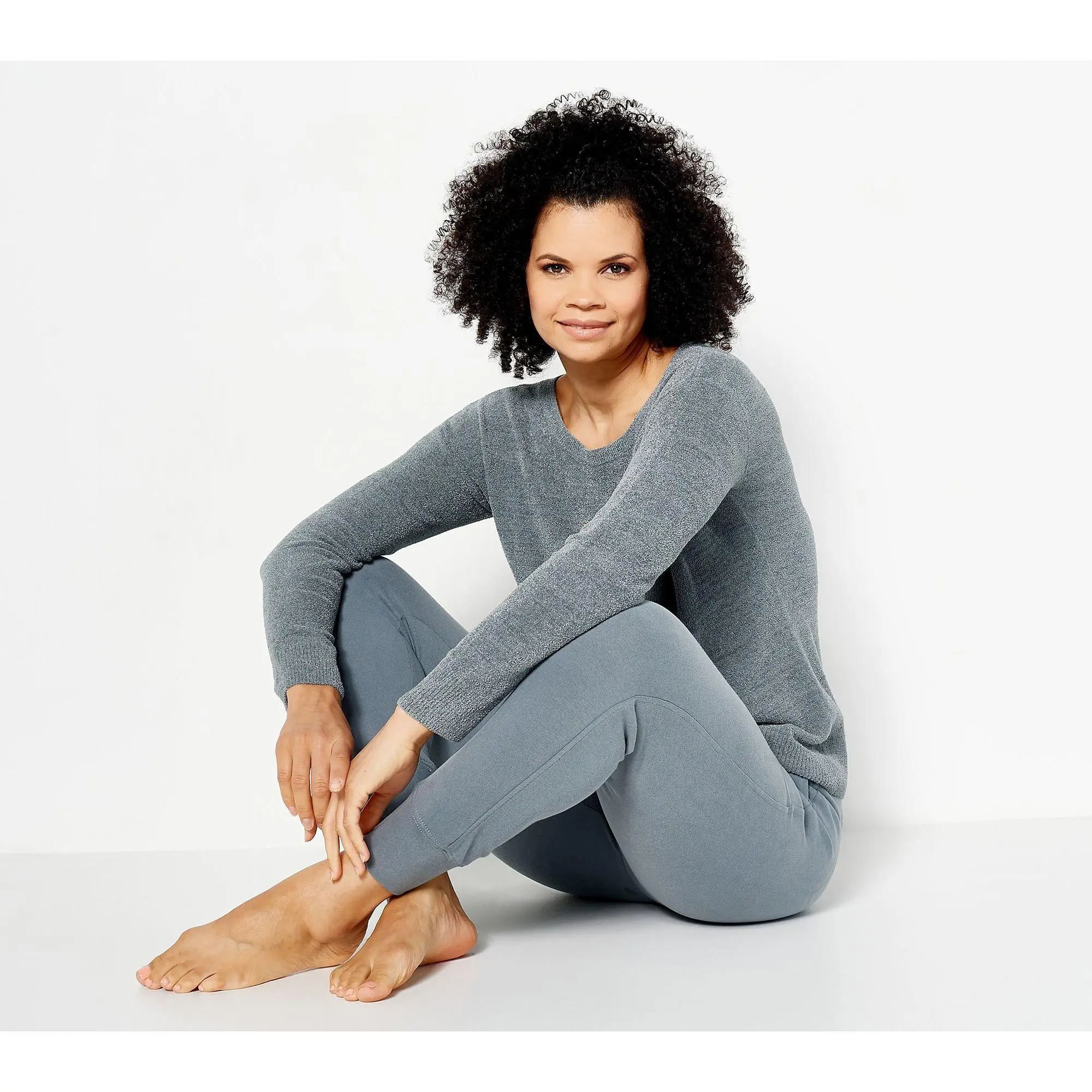 Barefoot Dreams CozyChic Ultra Lite Top w/ Malibu Pant Lounge Set