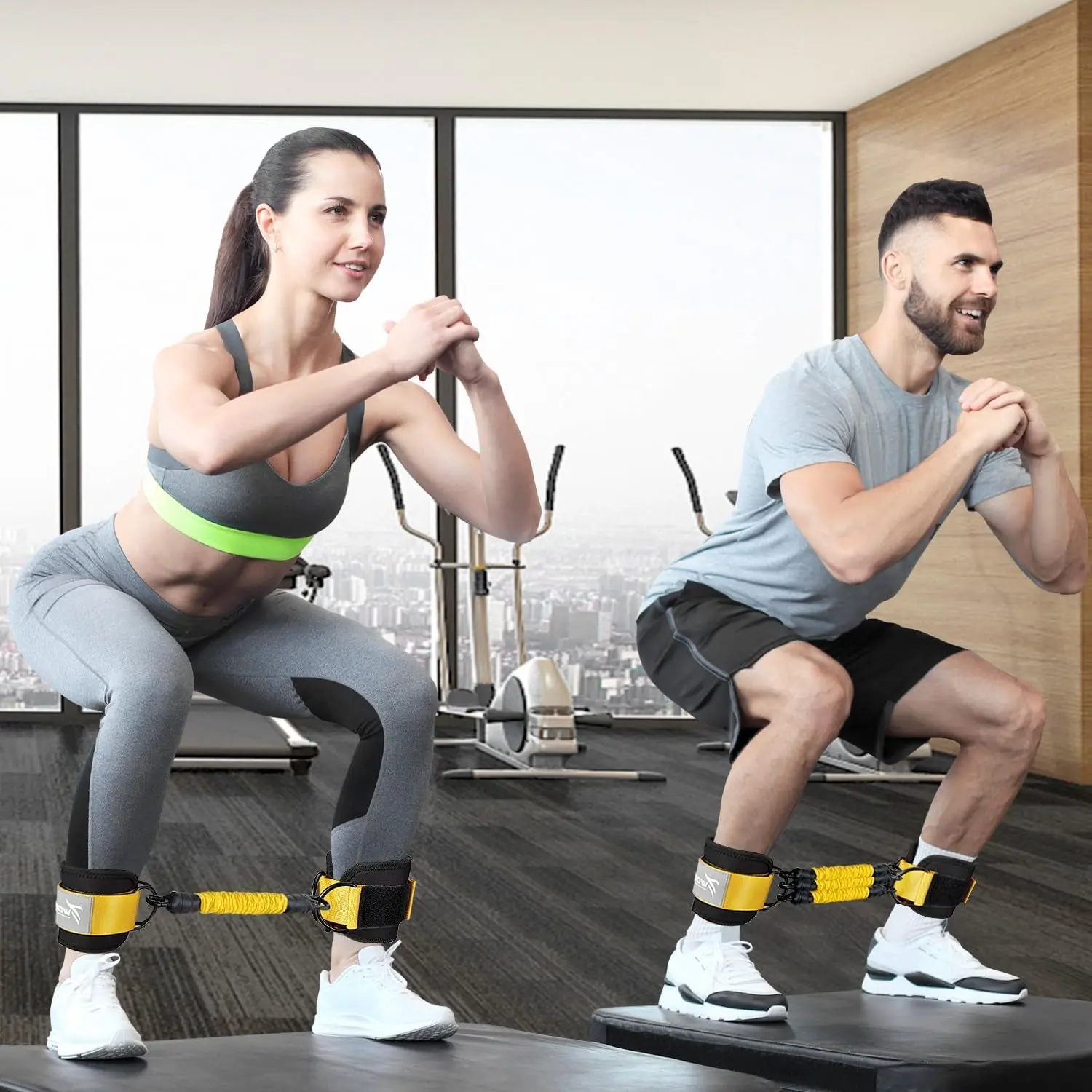 Elite Ankle Resistance Bands with Cuffs – Strength & Glute Training System