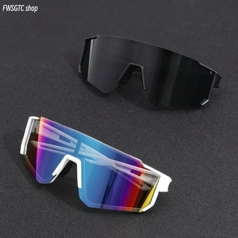 2026 New Unisex Fit Large Frame Glasses - Windproof Sports Sunglasses with Durable Resin Plastic Frames, Anti-Glare UV Protected Lenses, Sun Protection for Cycling, Hiking, Thanksgiving Essential Eyewear