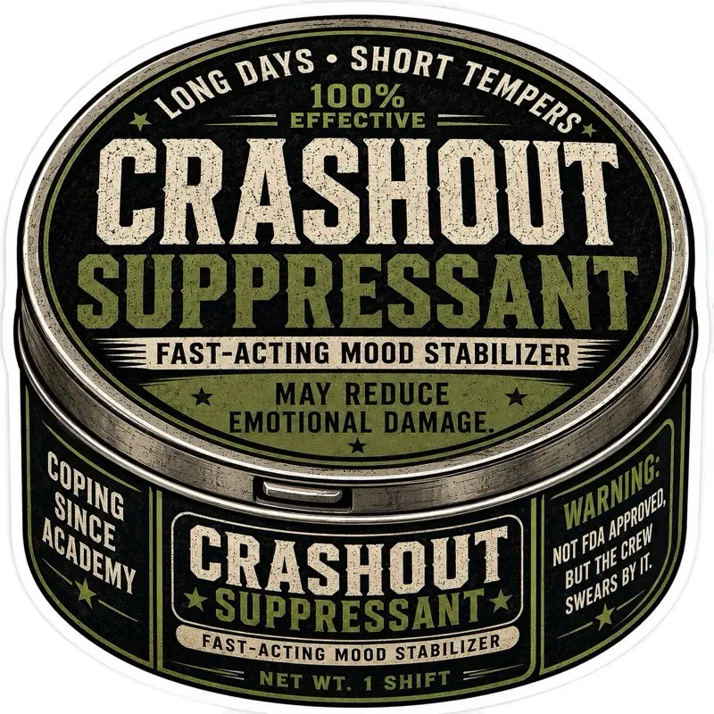 Crashout Suppressant Sticker