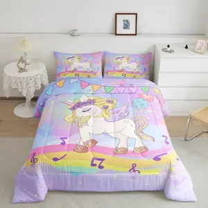 Unicorn Luxury Unique Bedding Sets,Unicorn Designer Bedding Comforter Sets,Cute Unicorn Comforter
