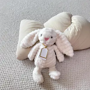 Easter Shy Nibbles Bonnie Rabbit Plush Toy, Soft and Cuddly Stuffed Animal, Perfect Gift for Kids & Collectors, Adorable Easter Decoration