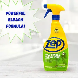 Zep Mold Stain and Mildew Stain Remover - 32 oz - ZUMILDEW32 - Experience the Power of our Professional Strength No-Scrub Formula