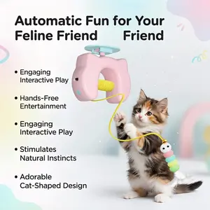 Interactive Cat Toy Set, Rechargeable Automatic Door Hanging Teaser & Electric Bird Catch Training, Perfect Gift for Cats