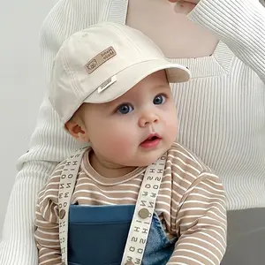 1 Baby Hat, Thin Sun Protection Baseball Cap and Autumn, Short Brim Infant Sun Hat Boys and Girls, Suitable Daily Play and Outdoor Outings, Fits Head Circumference 17.32-18.9inch, Ages 6-24 Months