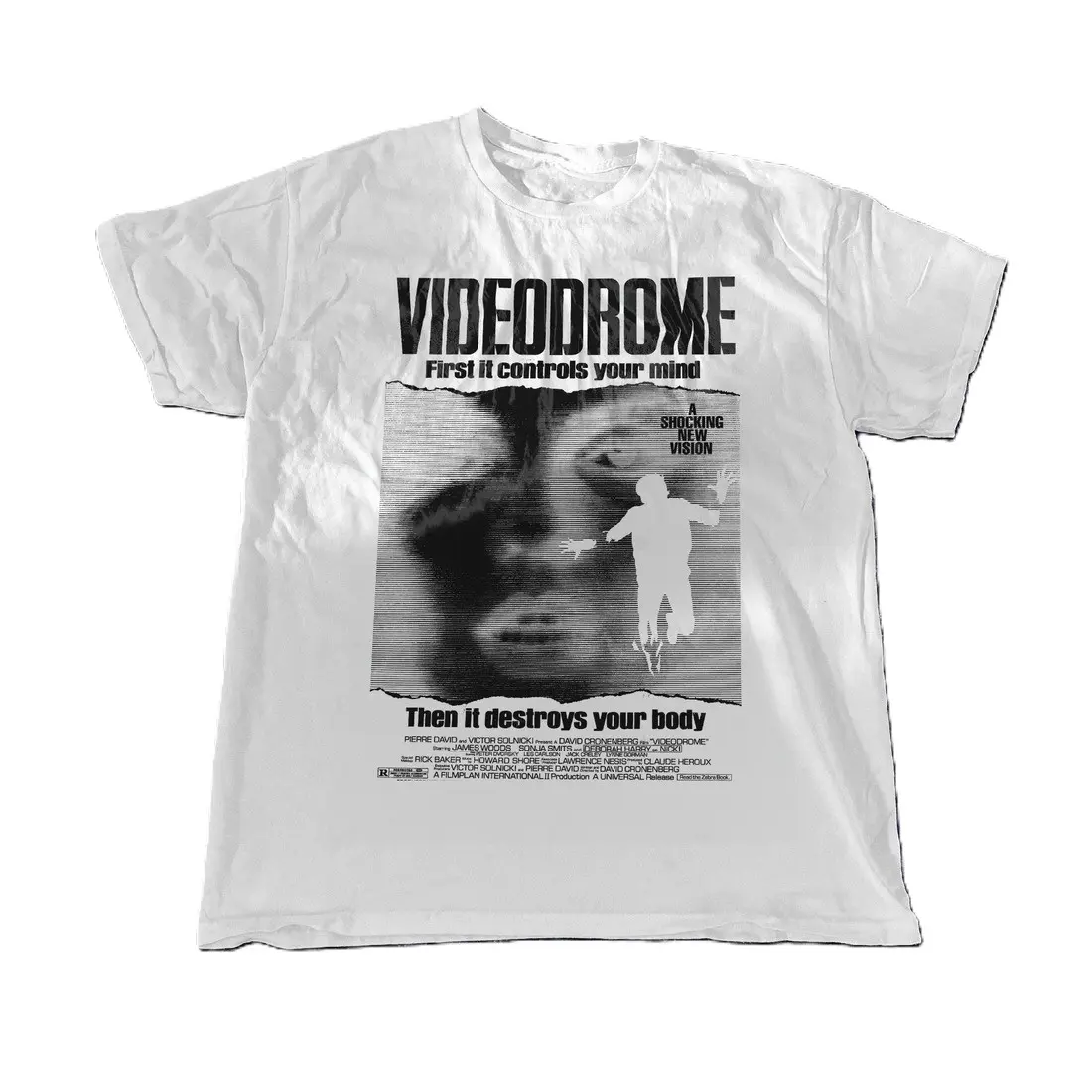 1983 'VIDEODROME' VINTAGE WHITE TEE SIZE S-3XL