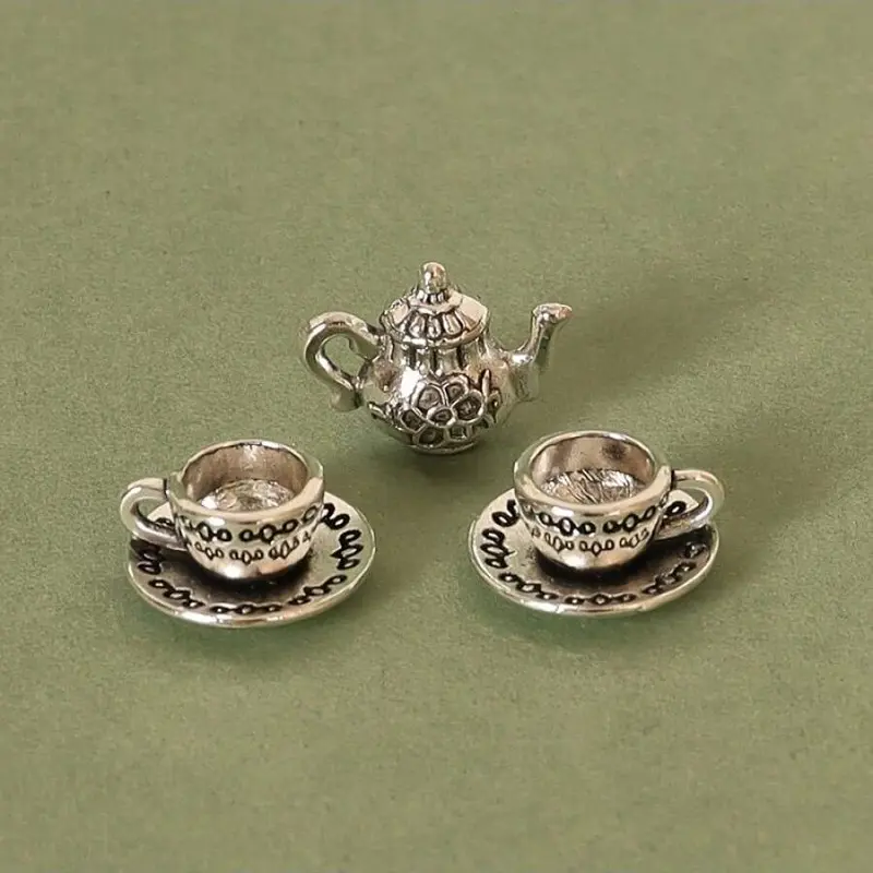 Vintage Mini Tea Set, Miniature Set, Micro Teacup Kitchen Accessory, Photography Prop, Perfect Gift for Collectors & Tea Lovers