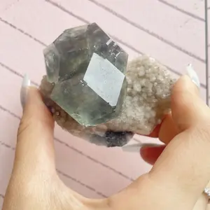 Fluorite on Quartz