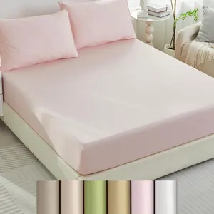Fitted Sheet Only with 2 Pillowcases, 1000 Thread Count, 18 Inch Deep Pocket, Hotel Grade, Single Fitted Sheet(,  Size)