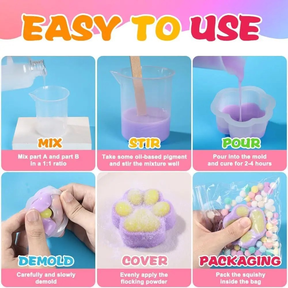 F-SRT07 Taba Squishy Kit, DIY Squishy Making Kit 18OZ 1:1 AB Liquid Silicone with 6 Molds for Make Your Own Super Soft Squishies Maker Kits Birthday Party Favors - TikTok Shop F-SRT07 Taba Squishy Kit, DIY Squishy Making Kit 18OZ 1:1 AB Liquid Silicone with 6 Molds for Make Your Own Super Soft Squishies Maker Kits Birthday Party Favors - TikTok Shop