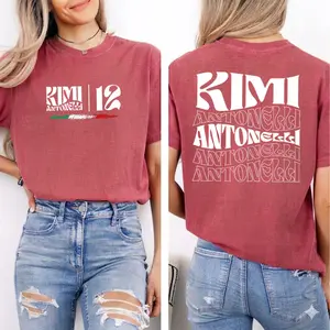 Comfort Colors Kimi Antonelli 12 Shirt, Formula Racing Graphic Tee, Grand Prix Motorsport Antonelli Fan Top, Race Day Apparel, Unisex Short Sleeve Tee, Classic Streetwear