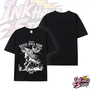 Steel Ball Run Horse Racing American Flag - Short-sleeved cotton unisex casual T-shirt