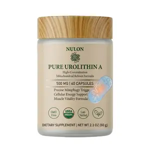NULON Pure Urolithin A 500mg - Advanced Mitophagy & Cellular Renewal Supplement - 60 Vegan Capsules for Muscle Strength & Longevity - 99% Purity - Healthcare, Natural