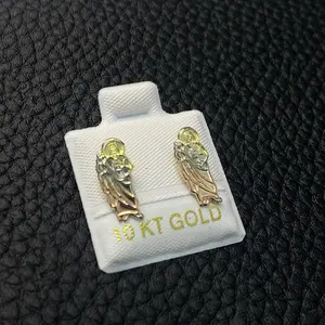 10k Gold San Judas Earrings