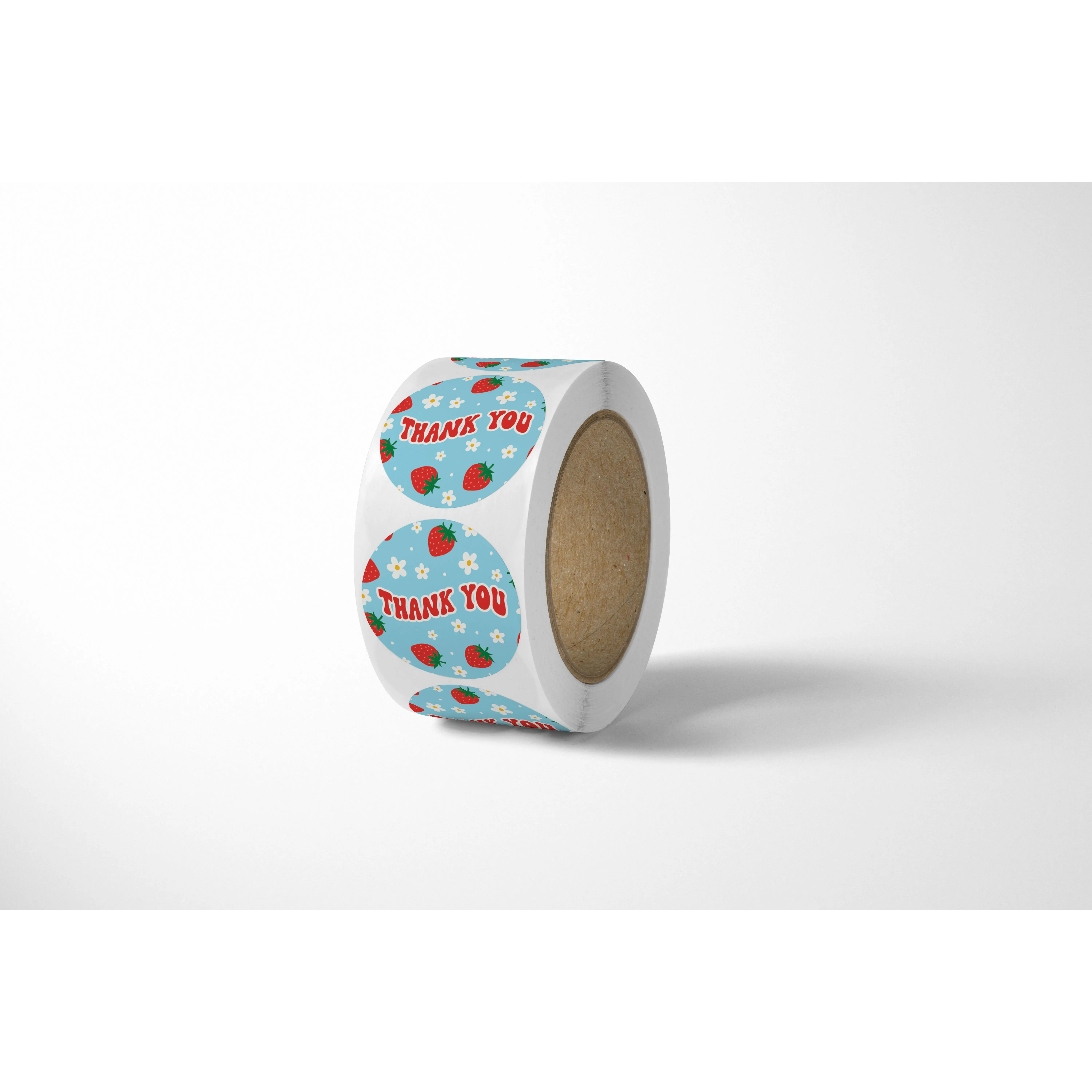 Strawberry Thank You Stickers - 500 Count