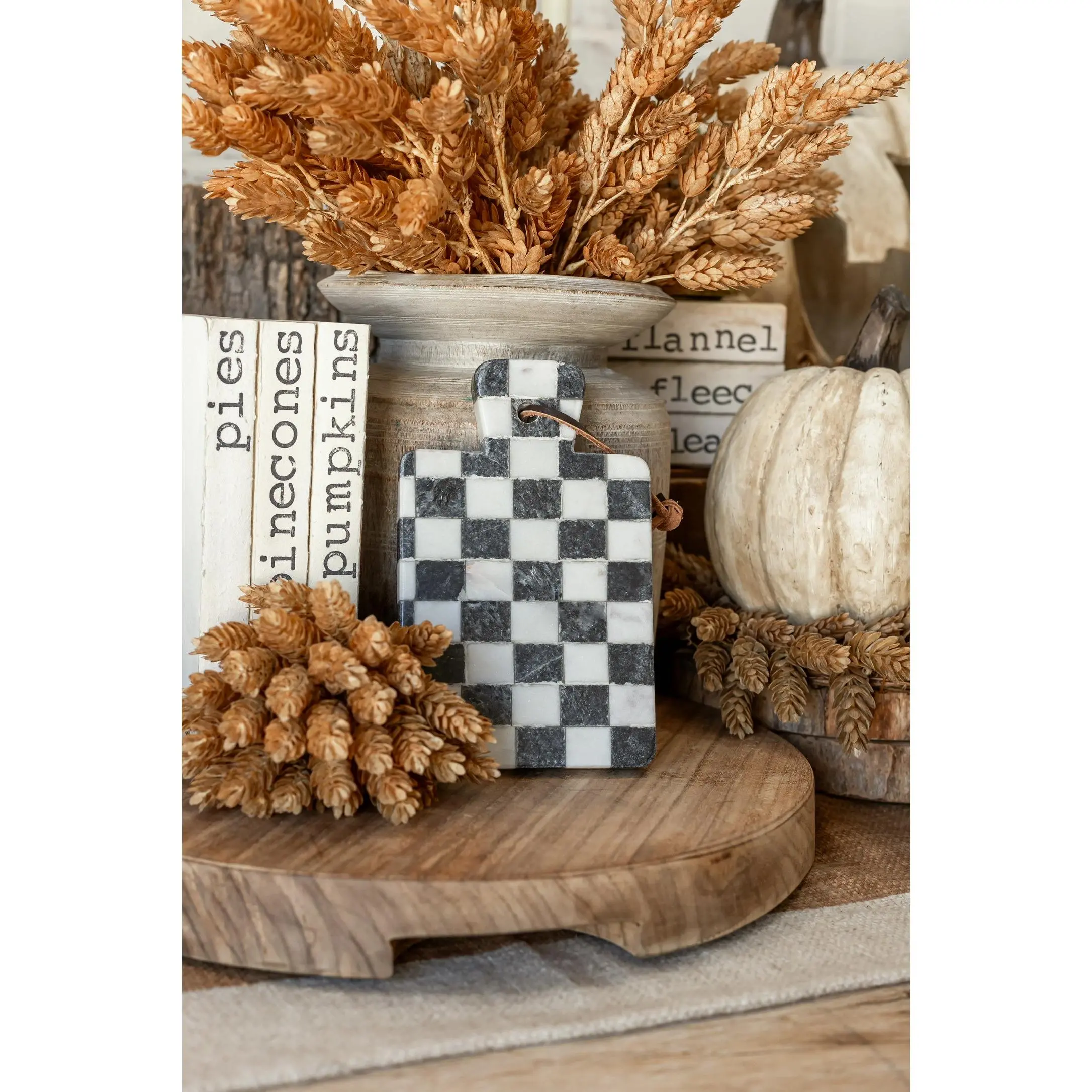 Marble Check Cheese Board