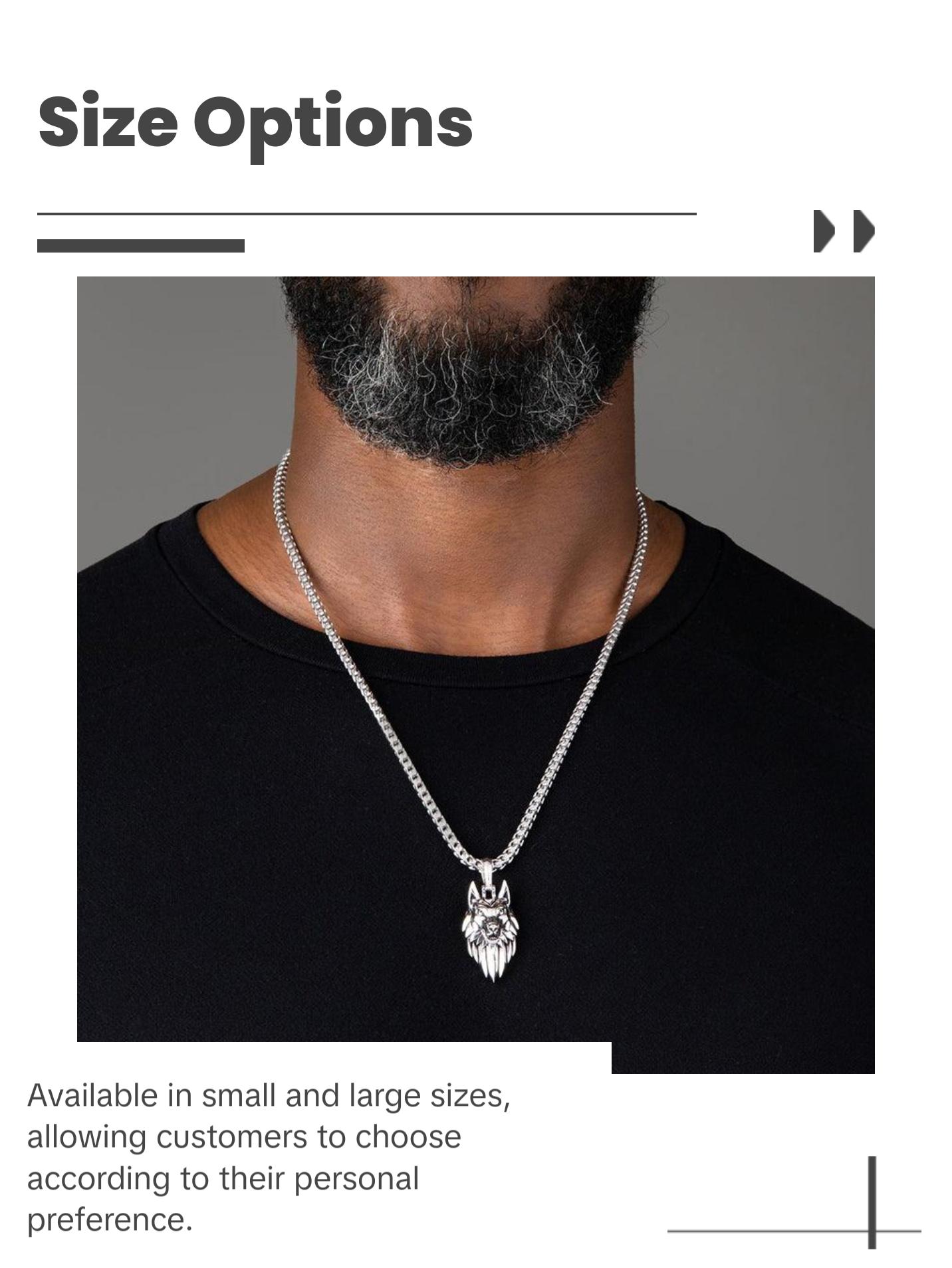 Alpha, Silver Wolf Pendant Alpha, Silver Wolf Pendant