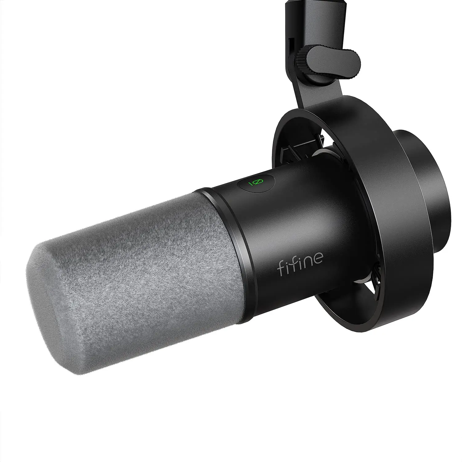 FIFINE K688 XLR/USB Dynamic Microphone for Podcast & Studio Recording with Mute, Headphone Jack, Monitoring Volume Control, Windscreen, Metal Build, 80dB Clean Sound Quality