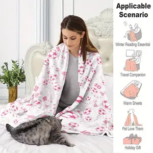 A Fluffy Blanket, Sports-Themed, Featuring A White Football Print Throw Blanket, A White Blanket Perfect For Barefoot Dreams, A Throw For The Sofa, A Winter Warmth Blanket, Decor For The Living Room And Bedroom