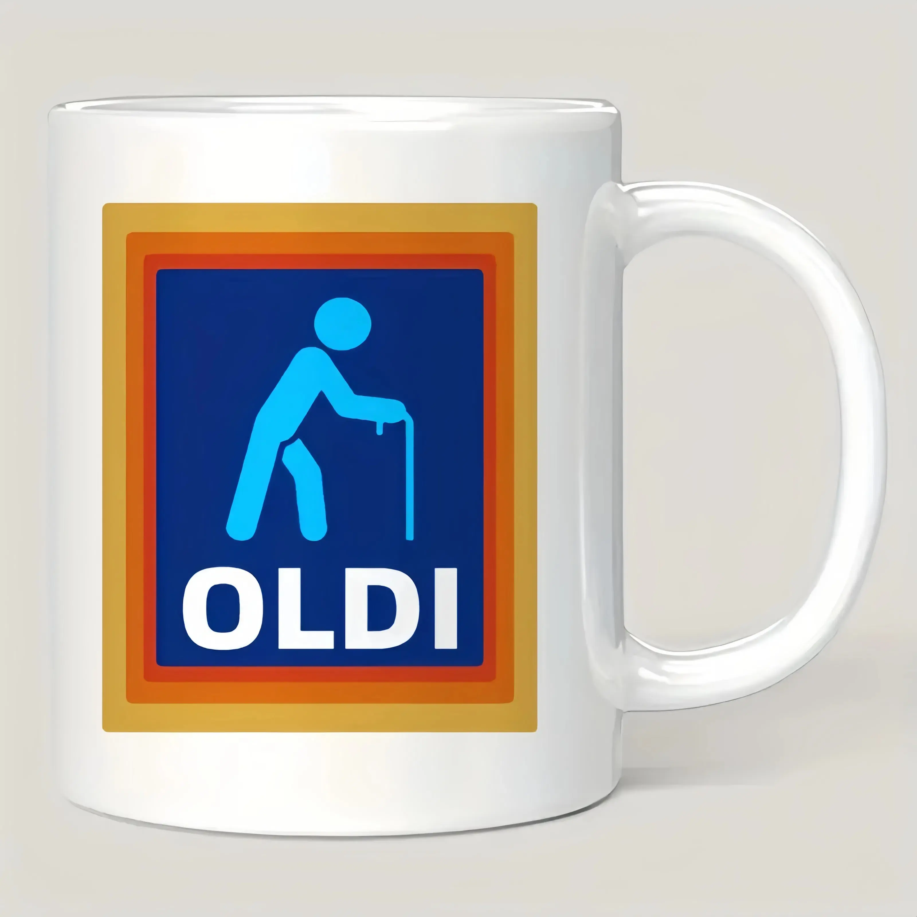 Oldi Funny Coffee Mug – Gift for Grandpa, Grandma & Elders – White Ceramic Cup for Birthday, Halloween, Thanksgiving & Christmas Drinkware, Valentine's Day Anniversary Couple Gift