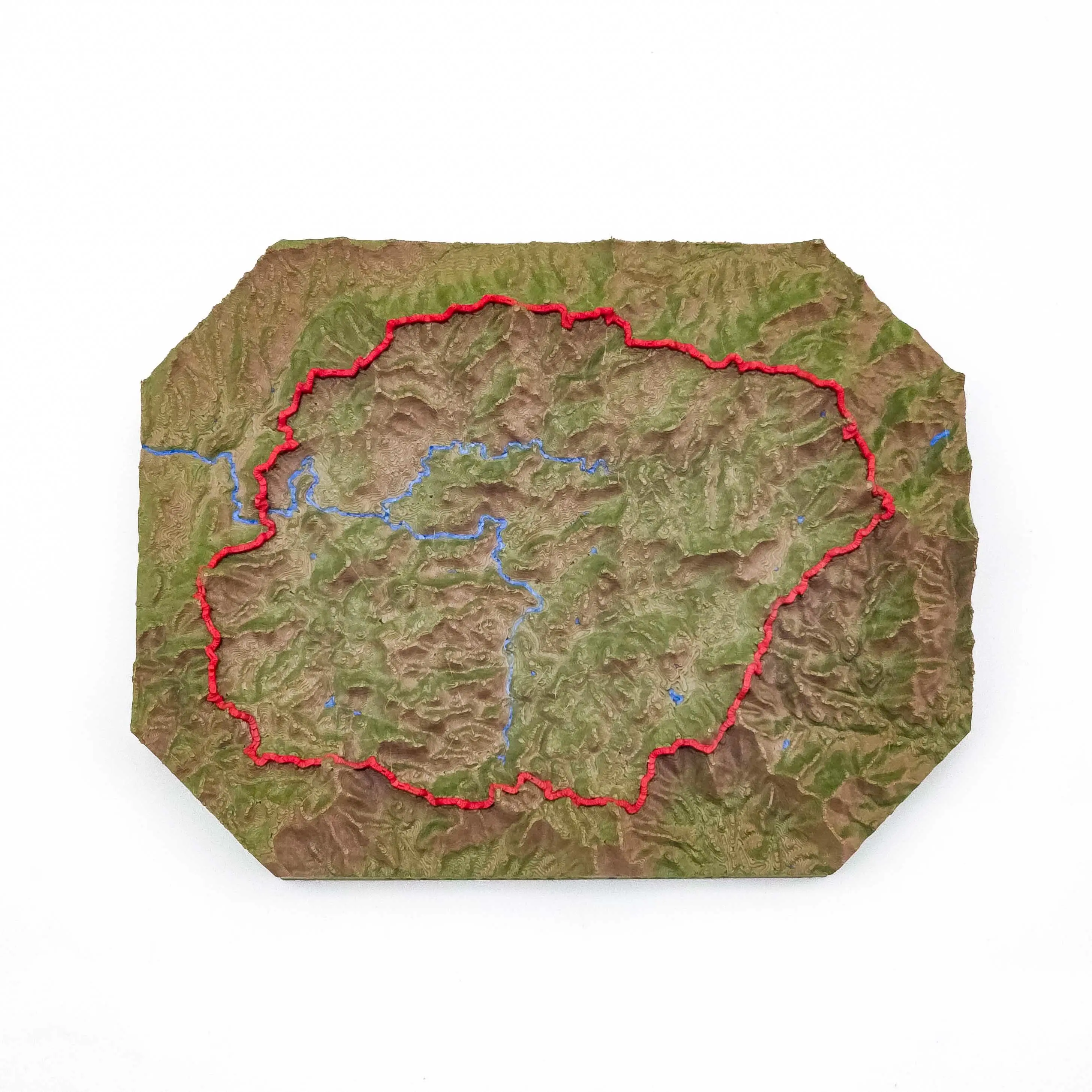 The Georgia Loop - 3D Printed Topographical Map