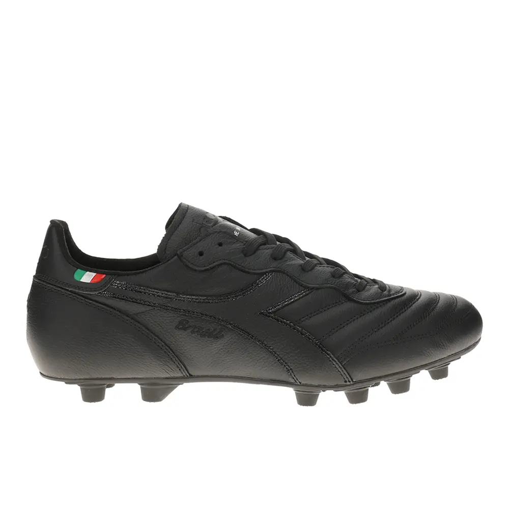 diadora Mens Brasil Italy Og Light Plus Multi-Density Polyurethane Firm Ground Soccer Cleats Cleated, Firm Ground - Black diadora Mens Brasil Italy Og Light Plus Multi-Density Polyurethane Firm Ground Soccer Cleats Cleated, Firm Ground - Black