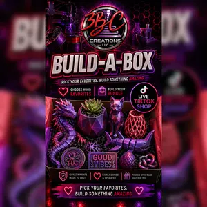 3BC Creations Live Build A Box $20 Worth $30 Deals Modern Real-Time Build Experience for Fans & Creative Enthusiasts Interactive Step-by-Step Guidance Decor Ornaments