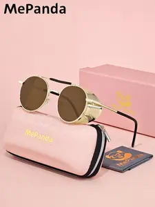 Mepanda 1 Piece Unisex Full Frame Sunglasses，Round Frame Sunglasses UV400 Fashion frame shape