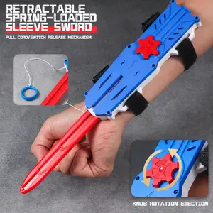 Gravity Radish Series Stress Relief Toy, Assassin Sword Auto Pop-Out Recyclable Pressure Relief Toy, Suitable for Children and Adults