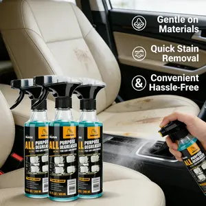 NUAN-All-In-One Interior Cleaner for Cars and PU Furniture Fast Stain Removal Deep Cleaning No Damage to Any Surfaces