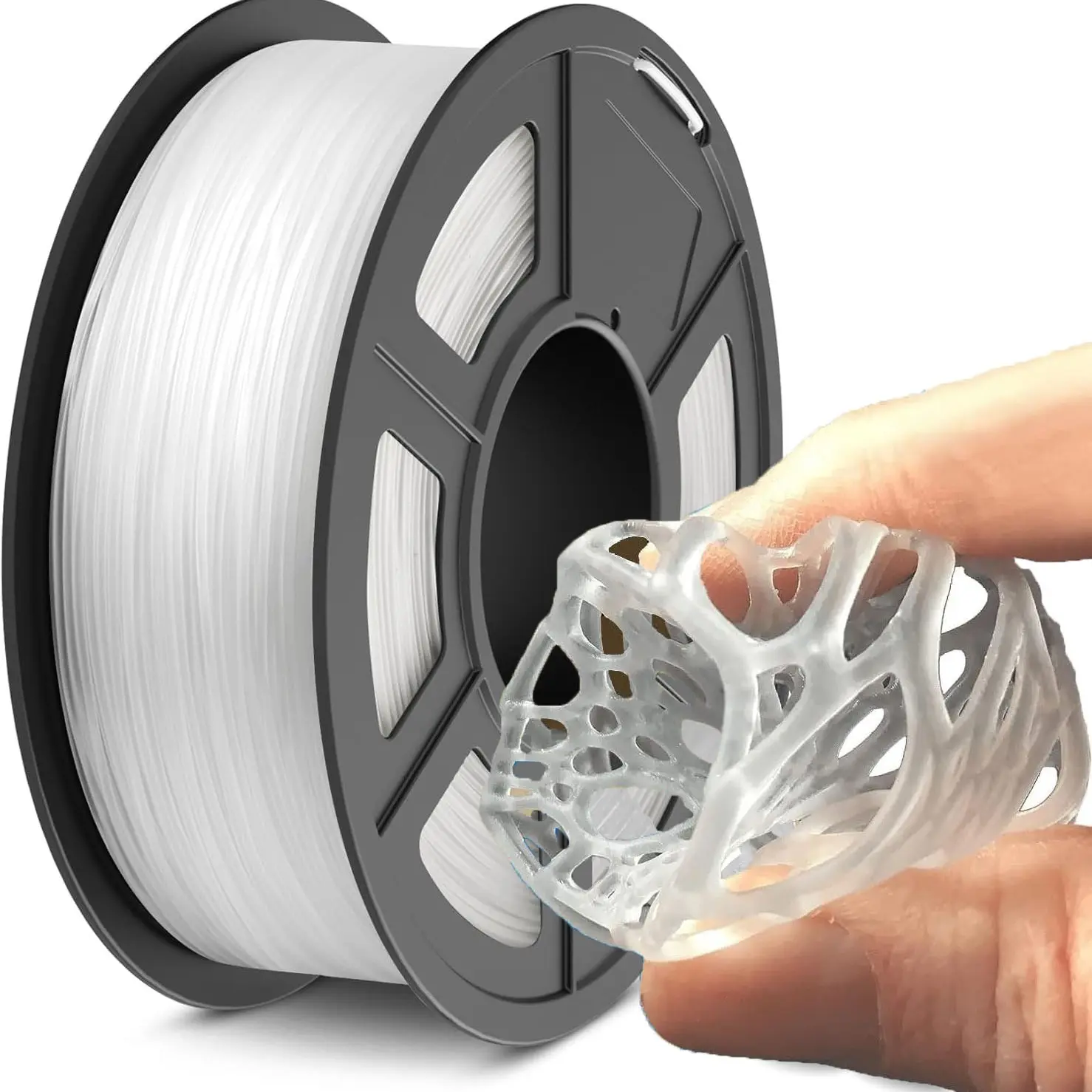 Tpu 3D Printer Filament 1.75mm, High-Speed 95a Tpu, 250g Spool, Flexible 3D Material, Quick Printing, +/- 0.03mm Precision, Fdm Compatible