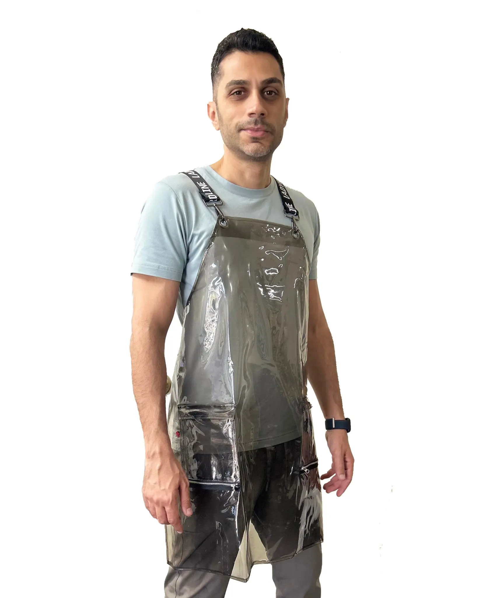 Ladybird Line Black Plastic Waterproof Hair and Bleach Resistant Signature Crossover Apron 113