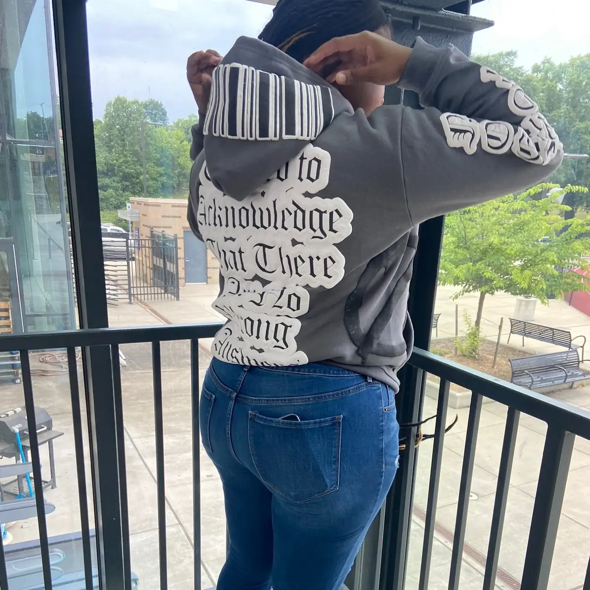 “No Error” Puff Print Hoodie