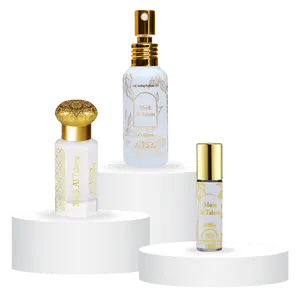 Nabeel Perfumes | MAT + MAT Gel + MAT Roll-On Oil | Pure Concentrated Oil | Unisex Fragrance | 12 ML  - 60 ML | White musk - Violet & vanilla