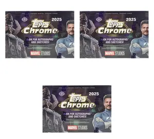 Topps Chrome Marvel Hobby Box- 3 Box Break