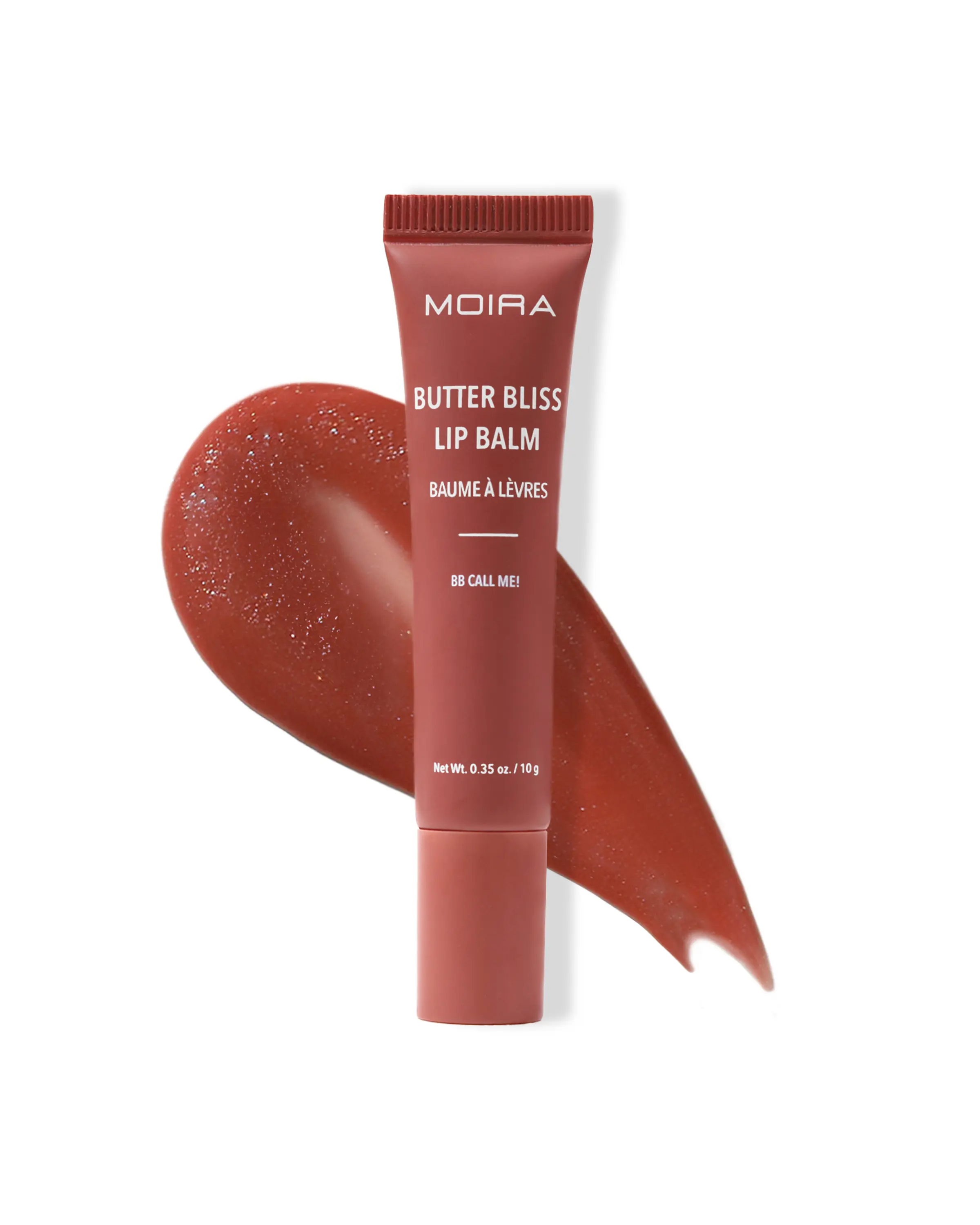 MOIRA | Butter Bliss Lip Balm (005, BB Call Me!) | Hydrating Glossy Lip Balm with Shea Butter, Jojoba & Meadowfoam Oils | Nourishing Lip Care