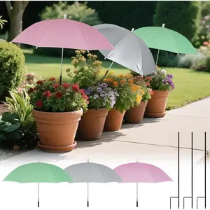 Umbrellas Shades for Outdoor , 3 count  Shade Umbrella UV Resistant Sun Protection Cloth with Windproof Base Prevents Sunburn  for Potted , Garden Beds, Patio , Fruit