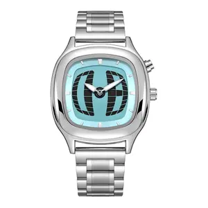 【For U Gifts】2026 NEW 1pcs/set Classic Elegant Analog, Modern Fashionable Wristwatch, Minimalist Design with Striped Dial Dynamic Date Watch – Numbers Change Every Day