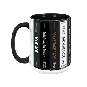 [Sale up to 40%]+[Freeship] Drake Cassette Albums Retro Mug, Vintage Hip Hop Tape Art Coffee Cup, Classic Album Collection Gift