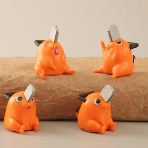 2026 new 4pcs Chainsaw Man Cute Pochita Figurines Anime Peripheral Decorative Ornaments Model Fans Collect Gifts Toys