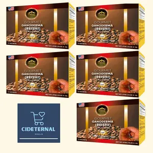 5X Bundle - Eternal Spirit Beauty Ganoderma Instant Coffee 4in1 - Premium Quality Ganoderma Extract - 15 Sachets  - Made in USA