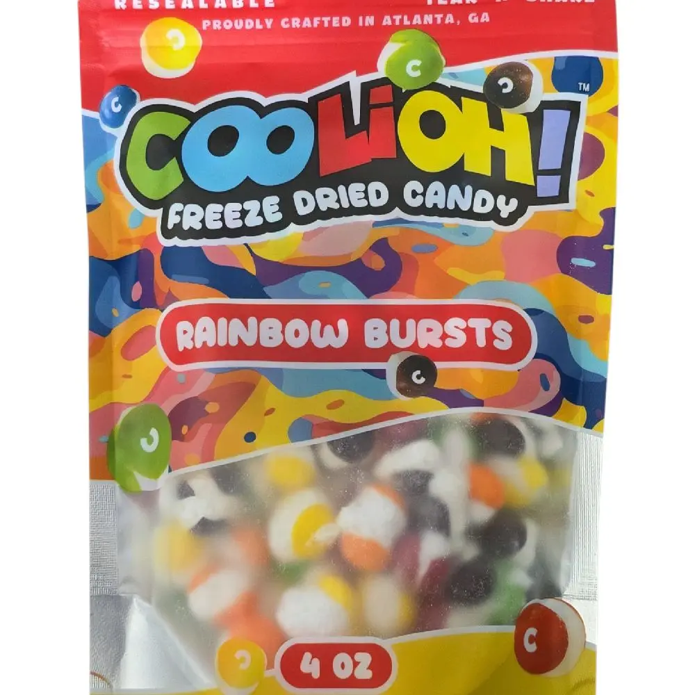 Coolioh Freeze Dried Candy – Rainbow Bursts (4 oz)