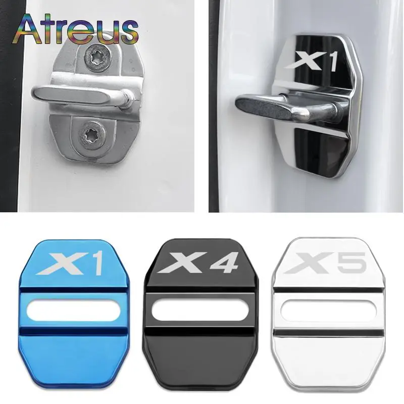 4pcs Car Door Lock Covers Protective Case for BMW X1 F48 X3 G01 X4 G02 X5 F15 X6 F16 G05 G06 F49 Accessories 2018 2019 2020 2021