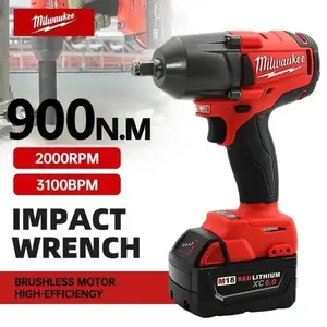 Milwaukee 18V brushless impact wrench | 900 N·m Heavy-Duty Torque for Mechanics & Industrial Use cordless high torque tool professional auto
