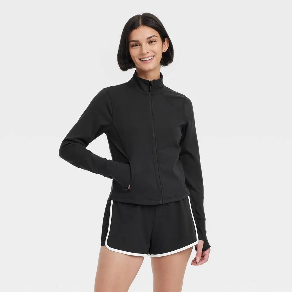 Women's Dynamic Flex Full Zip Jacket - All In Motion Black XS