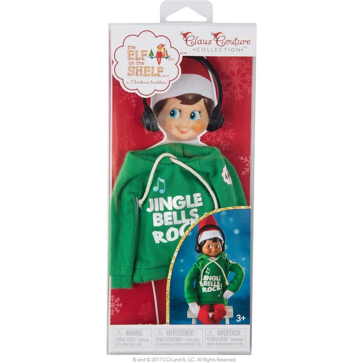 the ELF on the SHELF Claus Couture Jingle Jam Hoodie Novelty, Green