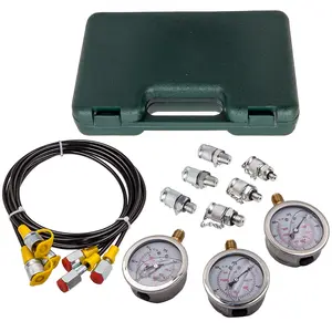 Hydraulic Pressure Gauge Test Tester Diagnostic Couplings Kit Excavator