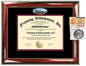 USED-Santa Clara University Diploma Frame SCU School Campus Photo Double Matted Degree Framing Graduation Gift Bachelor Master MBA Doctorate PHD Certificate Holder Case